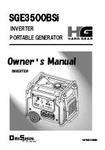 DAISHIN Hard Gear SGE3500BSi Owner'S Manual preview