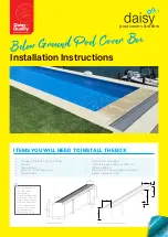 Preview for 1 page of Daisy Below Ground Pool Cover Box Installation Instructions