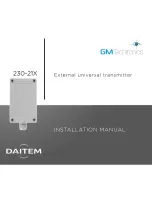 DAITEM 230-21X Installation Manual preview