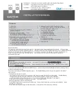 DAITEM SH602AX Installation Manual preview