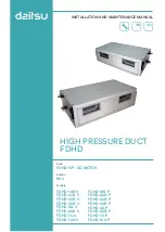 Daitsu FDHD-100-P Installation And Maintenance Manual preview