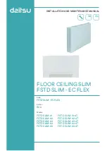 Daitsu FSTD SLIM - EC FLEX Series Installation And Maintenance Manual предпросмотр