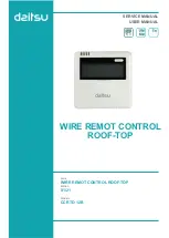 Daitsu ROOF-TOP Series Service Manual preview