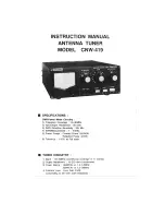 Preview for 1 page of Daiwa CNW-419 Instruction Manual