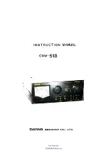 Daiwa CNW-518 Instruction Manual preview