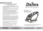 Daiwa Majesty Operating Instructions Manual preview