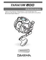 Daiwa TANACOM 500 Operating Manual preview