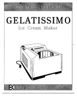 DAK Gelatissimo Owner'S Manual preview