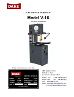 Dake V-16 Instruction Manual preview