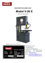 Dake V-26 E Instruction Manual preview