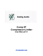 Daking Audio Comp IIT User Manual preview