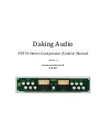 Daking Audio FET III Manual preview