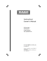 Preview for 2 page of DAKO RDC420NEWWY0 Owner'S Manual