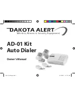 Dakota Alert AD-01 Kit Owner'S Manual preview