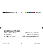 Preview for 16 page of Dakota Alert CAD-03 Kit GSM Owner'S Manual