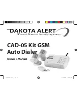 Dakota Alert CAD-05 Kit GSM Owner'S Manual preview