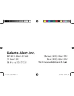 Preview for 16 page of Dakota Alert CAD-05 Kit GSM Owner'S Manual