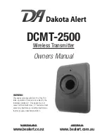 Предварительный просмотр 1 страницы Dakota Alert DCMT-2500 Owner'S Manual