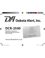 Preview for 1 page of Dakota Alert DCR-2500 User Manual