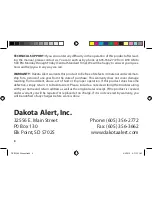 Preview for 8 page of Dakota Alert DCR-2500 User Manual