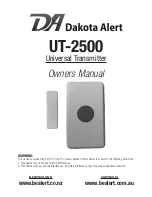 Dakota Alert UT-2500 Owner'S Manual preview