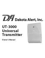 Предварительный просмотр 1 страницы Dakota Alert UT-3000 Owner'S Manual