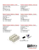 Preview for 31 page of Dakota Computer Solutions Vista Installation And Operation Manual