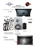 Предварительный просмотр 1 страницы Dakota Digital HDX-88C-PU Instrument Installation