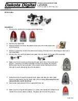 Предварительный просмотр 1 страницы Dakota Digital LED Tail Lights for 1955 Chevy Car LAT-NR190 Installation Instructions