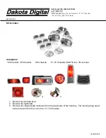 Preview for 1 page of Dakota Digital LED Tail Lights LAT-NR160 Installation Instructions