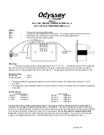 Dakota Digital Odyssey HLY-1041 Quick Start Manual предпросмотр