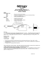 Dakota Digital Odyssey II Series Quick Start Manual preview