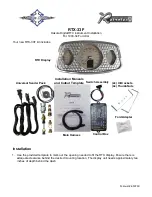 Preview for 1 page of Dakota Digital Retrotech RTX-33F Installation