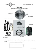 Предварительный просмотр 1 страницы Dakota Digital VHX-1019 Instrument Installation