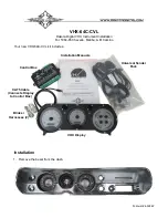 Dakota Digital VHX-64C-CVL Installation Manual preview