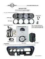 Dakota Digital VHX-64P-GTO Instrument Installation предпросмотр