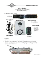 Предварительный просмотр 1 страницы Dakota Digital VHX-65F-GAL Instrument Installation