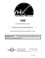 Dakota Digital VHX systems Installation And Operation Manual preview