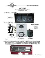 Dakota Digital VHX VHX-73F-PU Instrument Installation предпросмотр