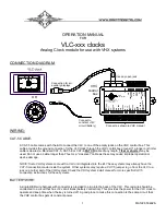 Preview for 1 page of Dakota Digital VLC Series Operation Manual