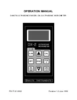 DAKOTA ULTRASONICS DX-2 Operation Manual предпросмотр