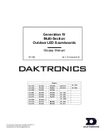 Preview for 1 page of Daktronics BA-1518 Display Manual