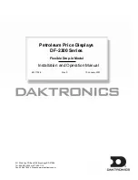 Daktronics DF-2300 Series Installation And Operation Manual preview