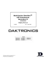 Daktronics DistaView BA-1518-31 Display Manual preview