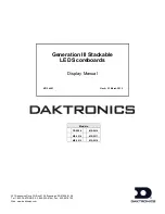 Preview for 1 page of Daktronics FB-2006 Display Manual