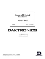 Daktronics FB-2500 Series Installation Manual preview