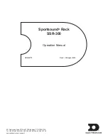 Daktronics Sportsound SSR-300 Operation Manual preview