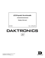 Preview for 1 page of Daktronics SQ-2001 Display Manual