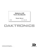 Preview for 1 page of Daktronics TN-2010 Display Manual