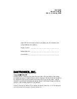 Preview for 2 page of Daktronics TN-2010 Display Manual